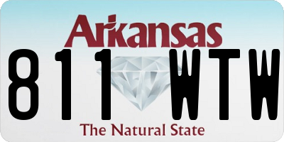 AR license plate 811WTW