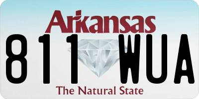 AR license plate 811WUA