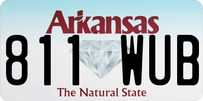 AR license plate 811WUB