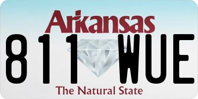 AR license plate 811WUE