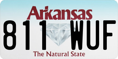 AR license plate 811WUF