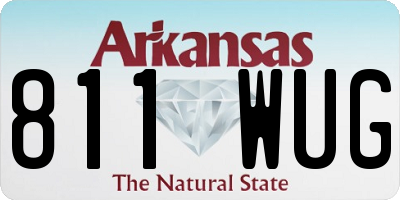 AR license plate 811WUG