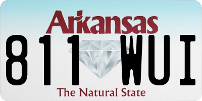 AR license plate 811WUI