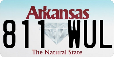 AR license plate 811WUL