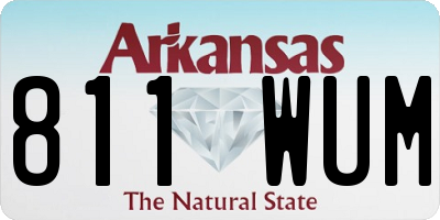 AR license plate 811WUM