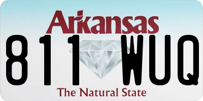 AR license plate 811WUQ