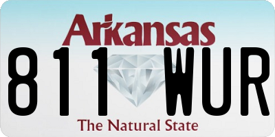 AR license plate 811WUR