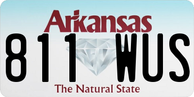 AR license plate 811WUS