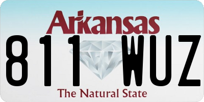 AR license plate 811WUZ