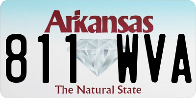 AR license plate 811WVA