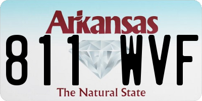 AR license plate 811WVF