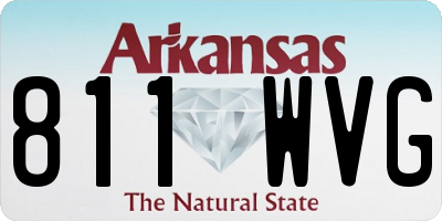 AR license plate 811WVG