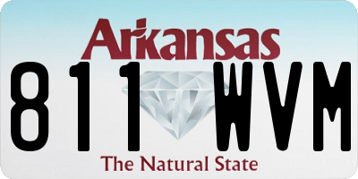 AR license plate 811WVM