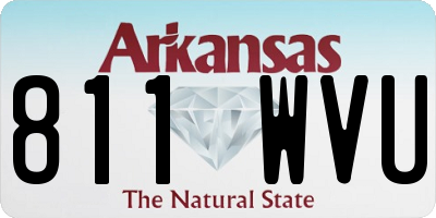 AR license plate 811WVU