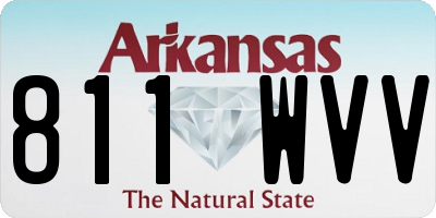 AR license plate 811WVV