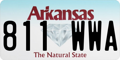 AR license plate 811WWA