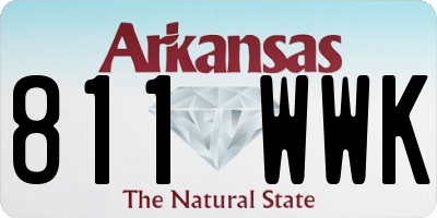 AR license plate 811WWK