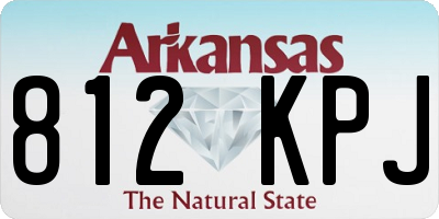 AR license plate 812KPJ