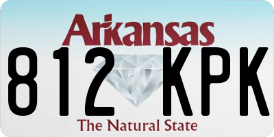 AR license plate 812KPK