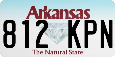 AR license plate 812KPN