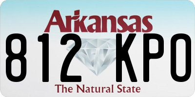 AR license plate 812KPO