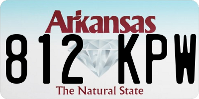 AR license plate 812KPW