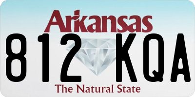 AR license plate 812KQA
