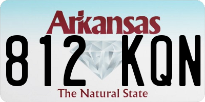 AR license plate 812KQN