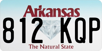 AR license plate 812KQP