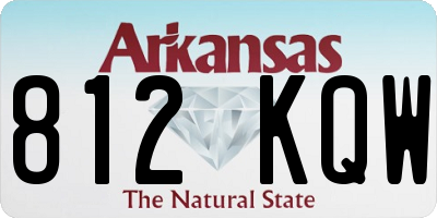 AR license plate 812KQW