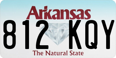 AR license plate 812KQY