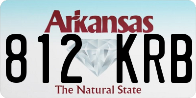 AR license plate 812KRB