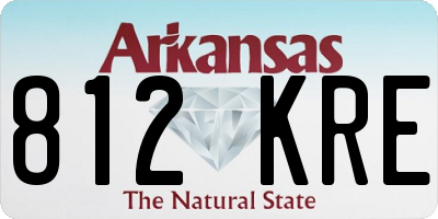 AR license plate 812KRE