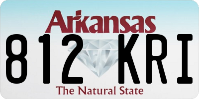 AR license plate 812KRI