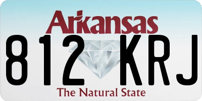 AR license plate 812KRJ