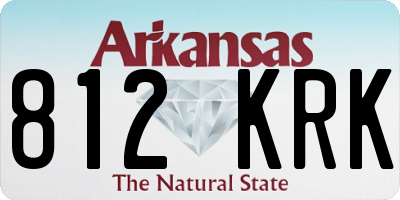 AR license plate 812KRK