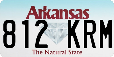 AR license plate 812KRM