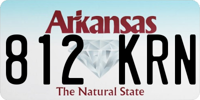 AR license plate 812KRN