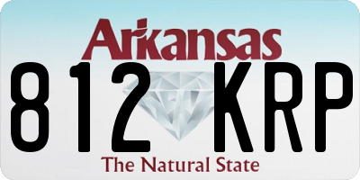 AR license plate 812KRP