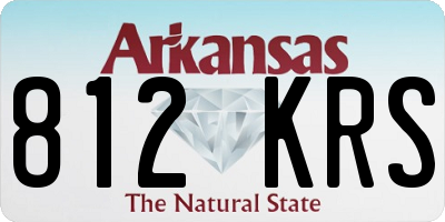 AR license plate 812KRS