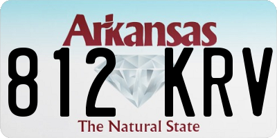 AR license plate 812KRV
