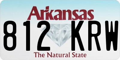 AR license plate 812KRW