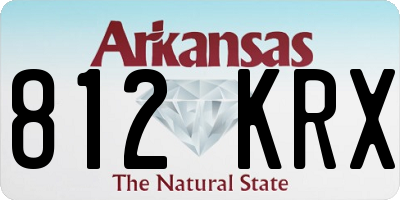 AR license plate 812KRX
