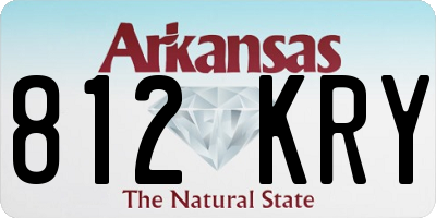 AR license plate 812KRY