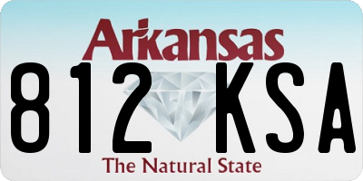 AR license plate 812KSA