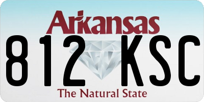 AR license plate 812KSC