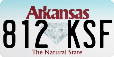 AR license plate 812KSF