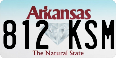 AR license plate 812KSM