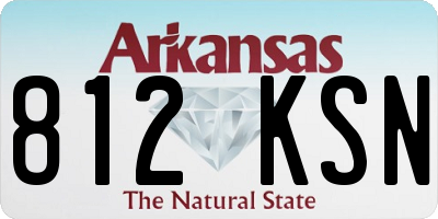 AR license plate 812KSN