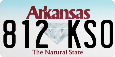 AR license plate 812KSO
